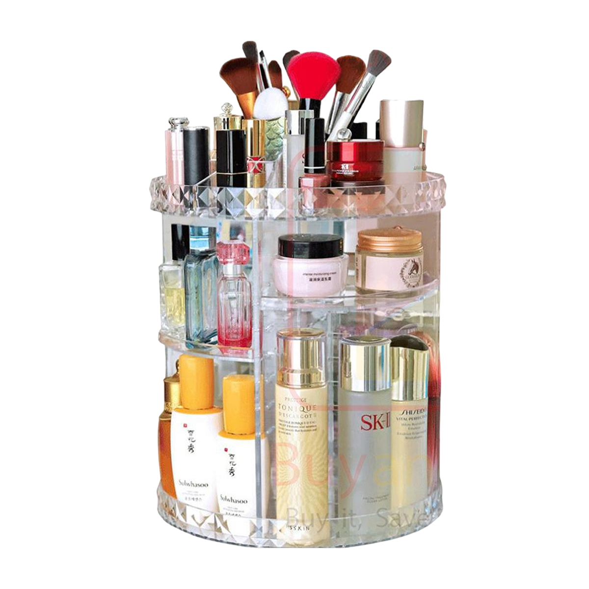 Cosmetics Makeup Organizer 3D 360 Rotating