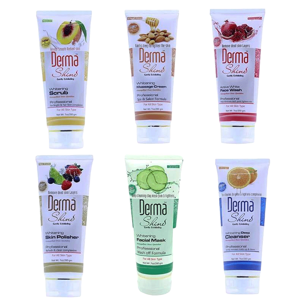 Derma Shine Pack of 6 Facial kit 300ML