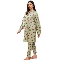 LimeLight Cambric Shirt-Printed Unstitched U2915SH-SSH-LGR