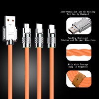 3 in 1 120W 6A Fast Power Cable for iPhone, Samsung,Huewai