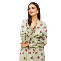 LimeLight Cambric Shirt-Printed Unstitched U2915SH-SSH-LGR