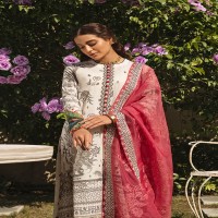 Cross Stitch Premium Embroidered Lawn -SAFARI IMPRESSION-20