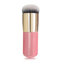 Chubby Pier Foundation Brush Flat Cream Makeup Brushes Professional Cosmetic Brush Highlight Brush