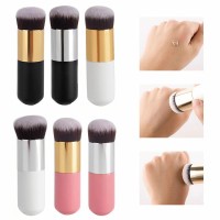 Chubby Pier Foundation Brush Flat Cream Makeup Brushes Professional Cosmetic Brush Highlight Brush