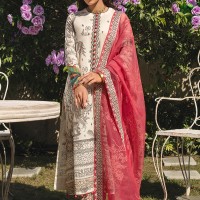Cross Stitch Premium Embroidered Lawn -SAFARI IMPRESSION-20
